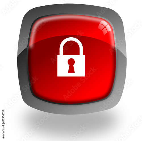 Security glossy icon
