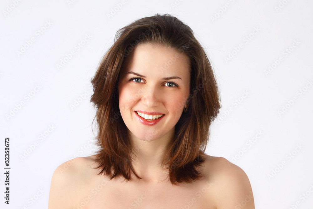 The happy young girl The happy young girl