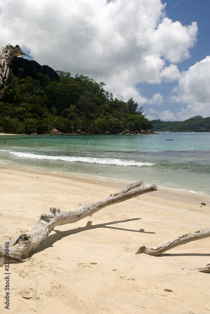 Sunbathing of Seychelles
