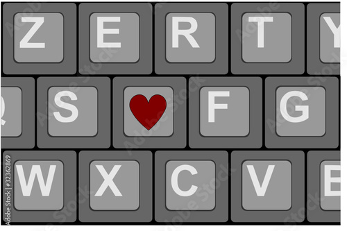 Clavier et coeur