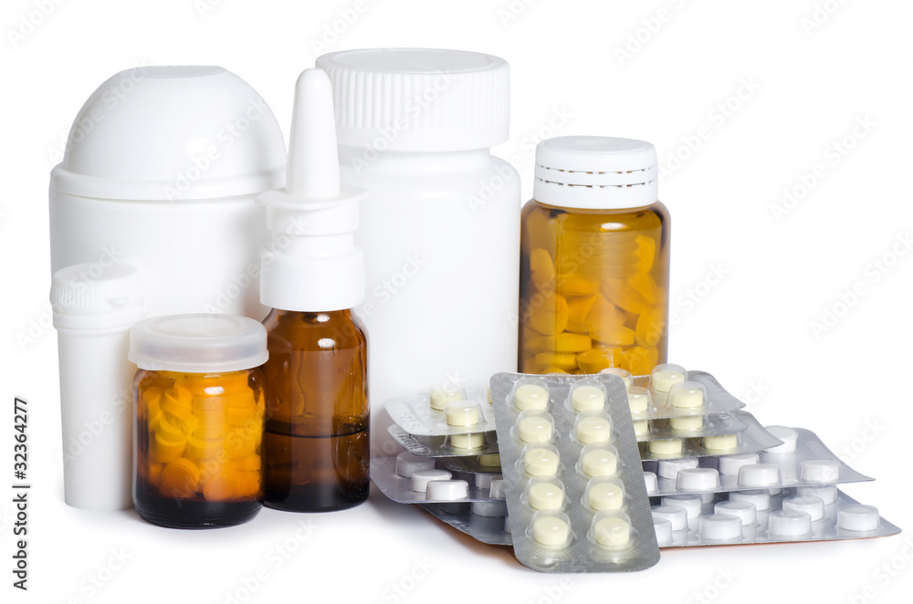 Packs of pills - abstract medical Packs of pills - abstract medical