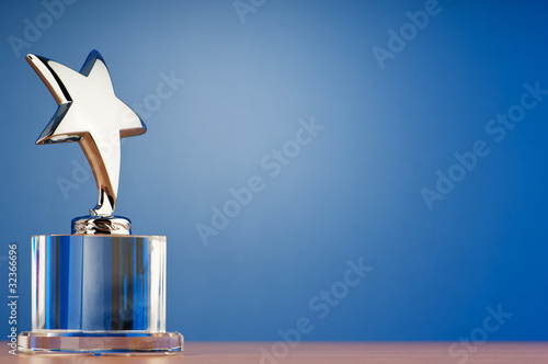 Star award against gradient background photo