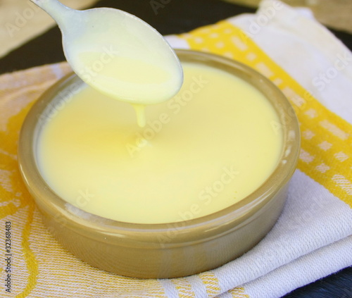 Canvastavla onctueuse crème anglaise