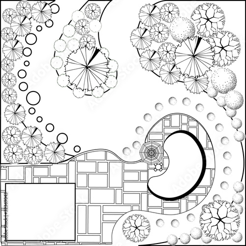 Plan of garden