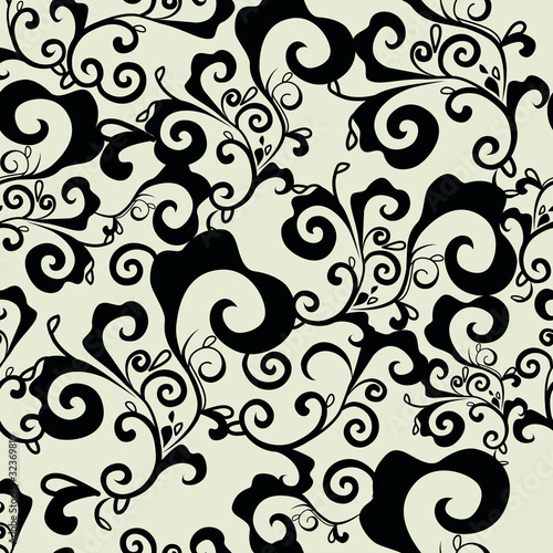 Abstract seamless damask