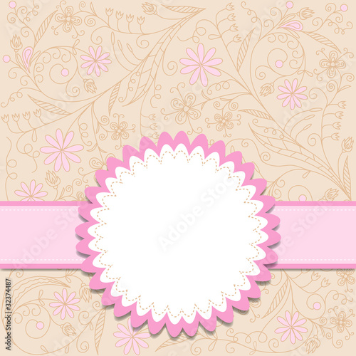 Template greeting card, vector