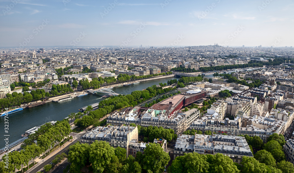 Panoramic view of the French capital