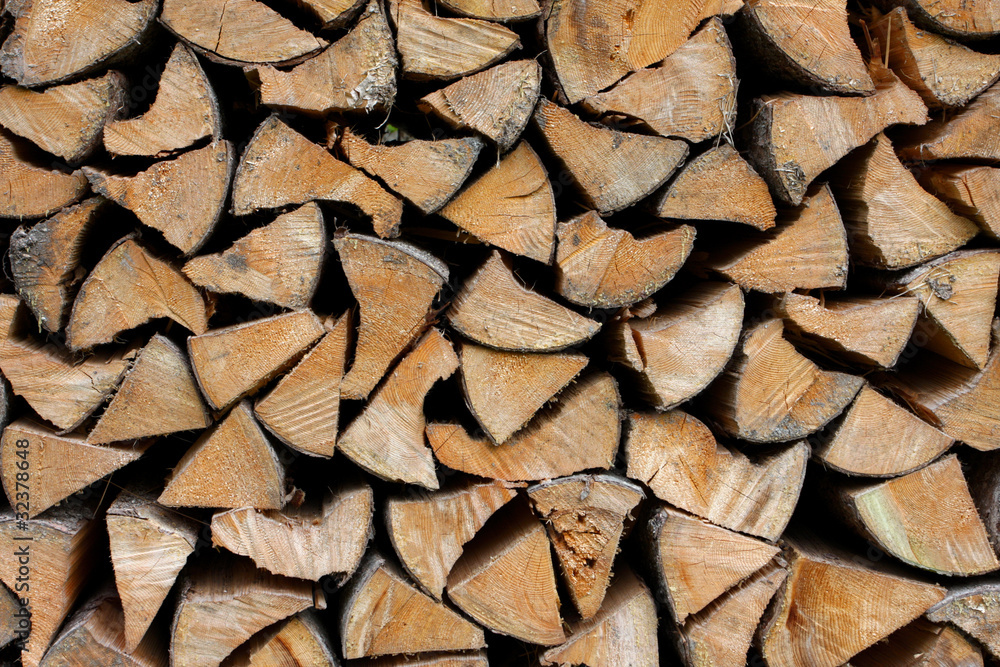 background made of cumulate firewood close up background made of cumulate firewood close up
