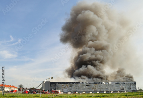 Warehouse fire