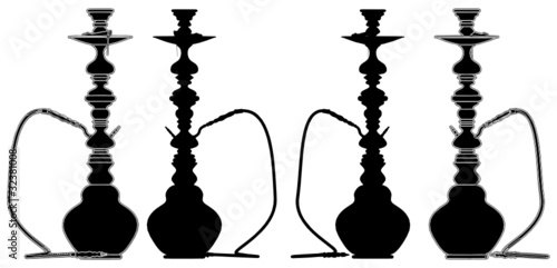 Hookah Nargile Kalyan Vector 03