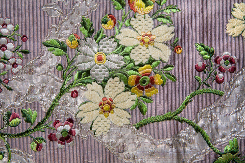 detail from vestment - flower motive