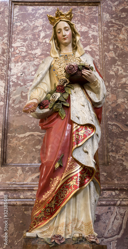 st. Elizabeth statue from st. Elizabeth church in Bratislava