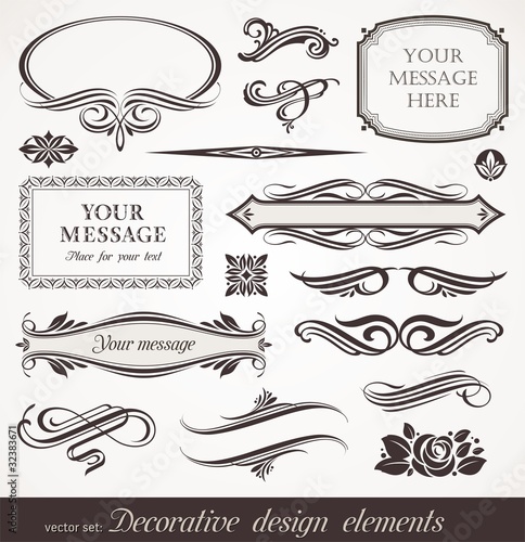 Vector decorative design elements & page decor