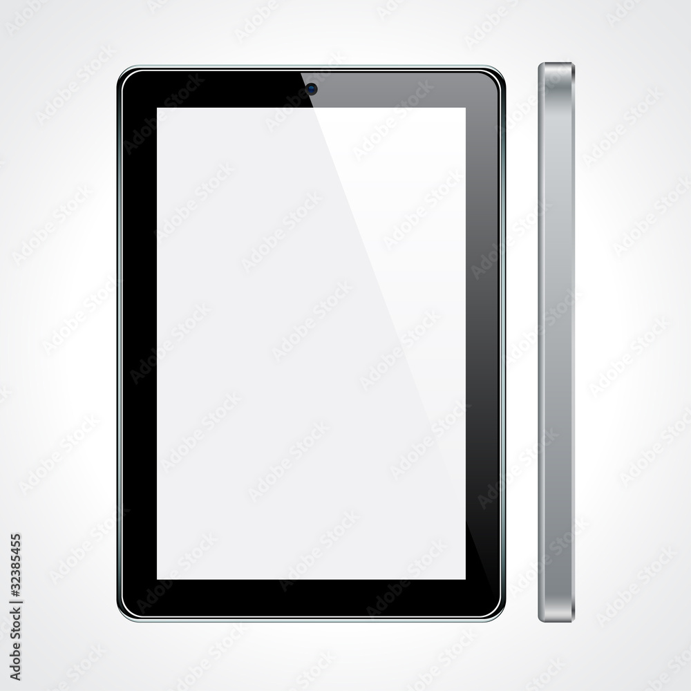 Touchscreen tablet concept. Touchscreen tablet concept.