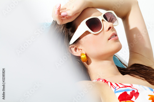 Sunbathing girl