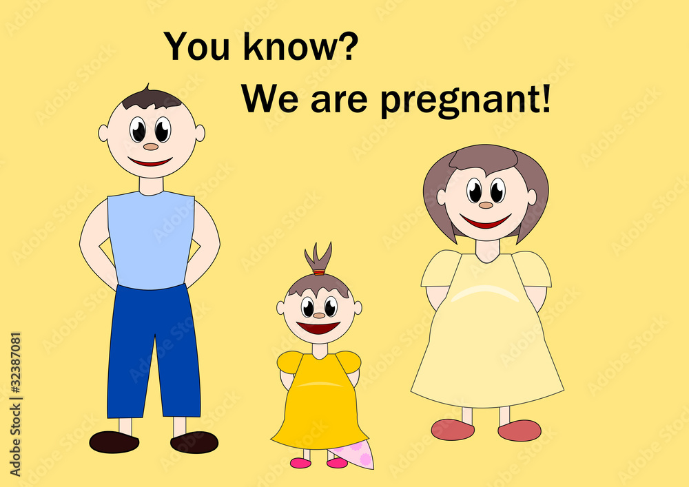 Fototapeta premium we are pregnant