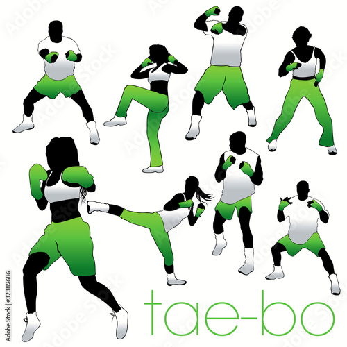 Tae-Bo silhouettes set