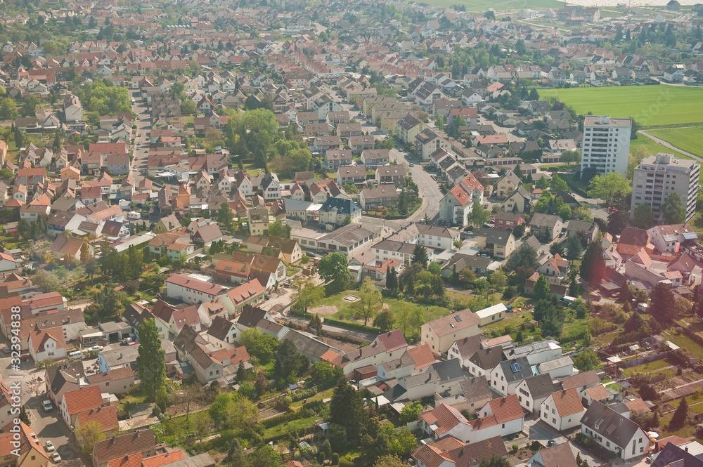 Luftaufnahme Mutterstadt Pfalz - Dorf
