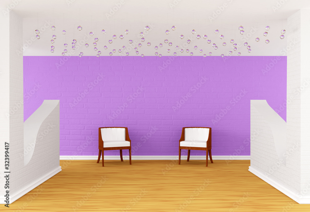 gallery's hall with luxurious chairs gallery's hall with luxurious chairs