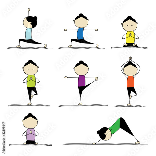 Woman practicing yoga