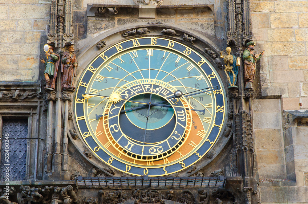 Prague Famous Astronomical Clock, Old Town Square, Prague