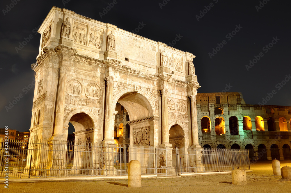 Arch of Constantine near the Colosseum