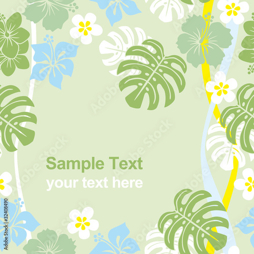 Seamless tropical frame