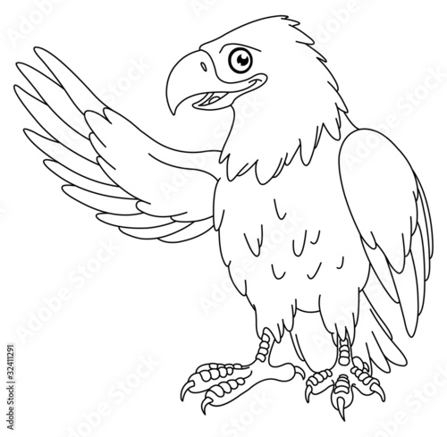 Outlined eagle