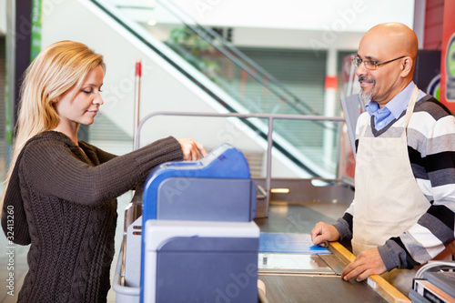 Customer and shop assistant