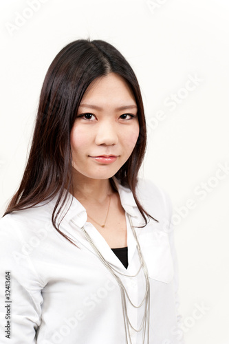 a portrait of young asian woman