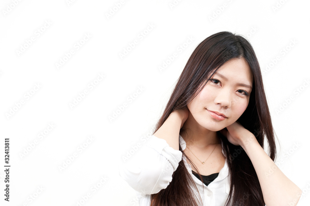 a portrait of young asian woman a portrait of young asian woman