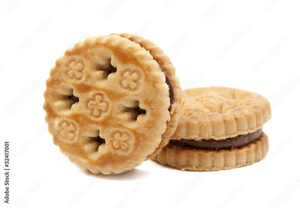 biscuits with chocolate filling