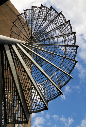 Spiral staircase.