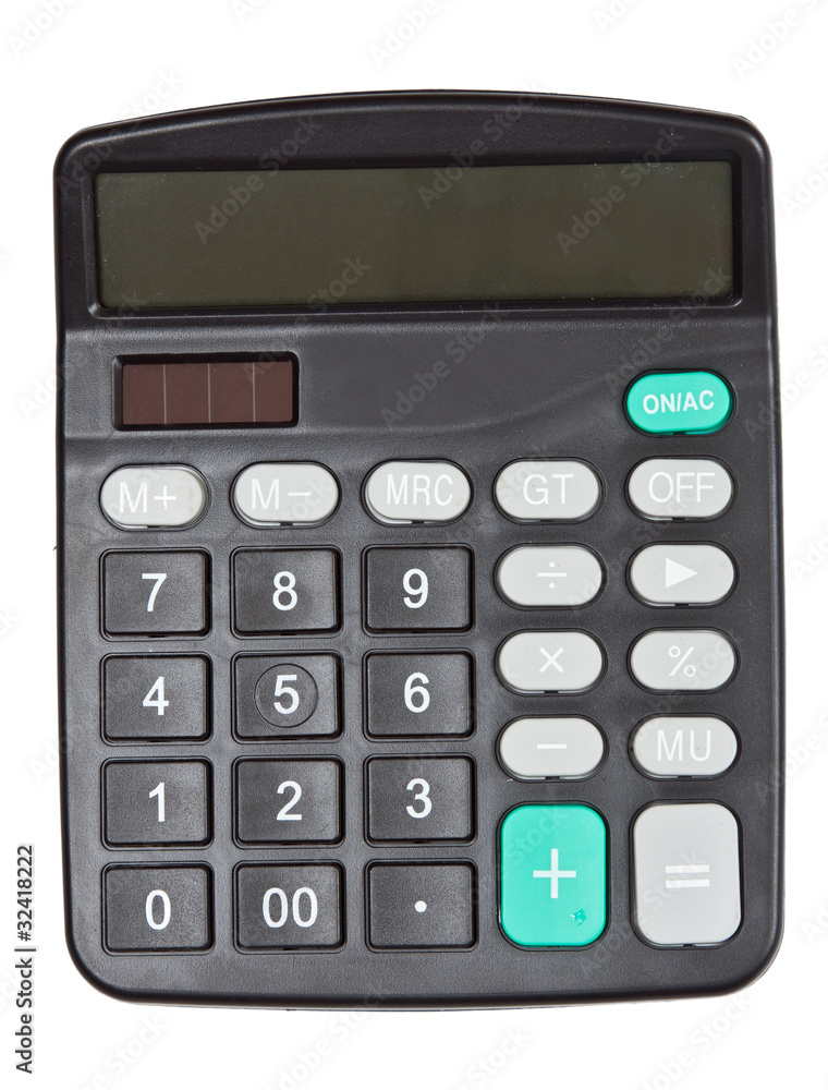 Black calculator Black calculator