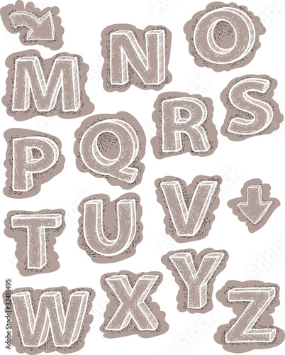 cartoon alphabet