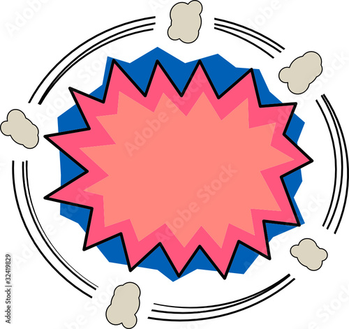 Abstract comic background, vector illustration