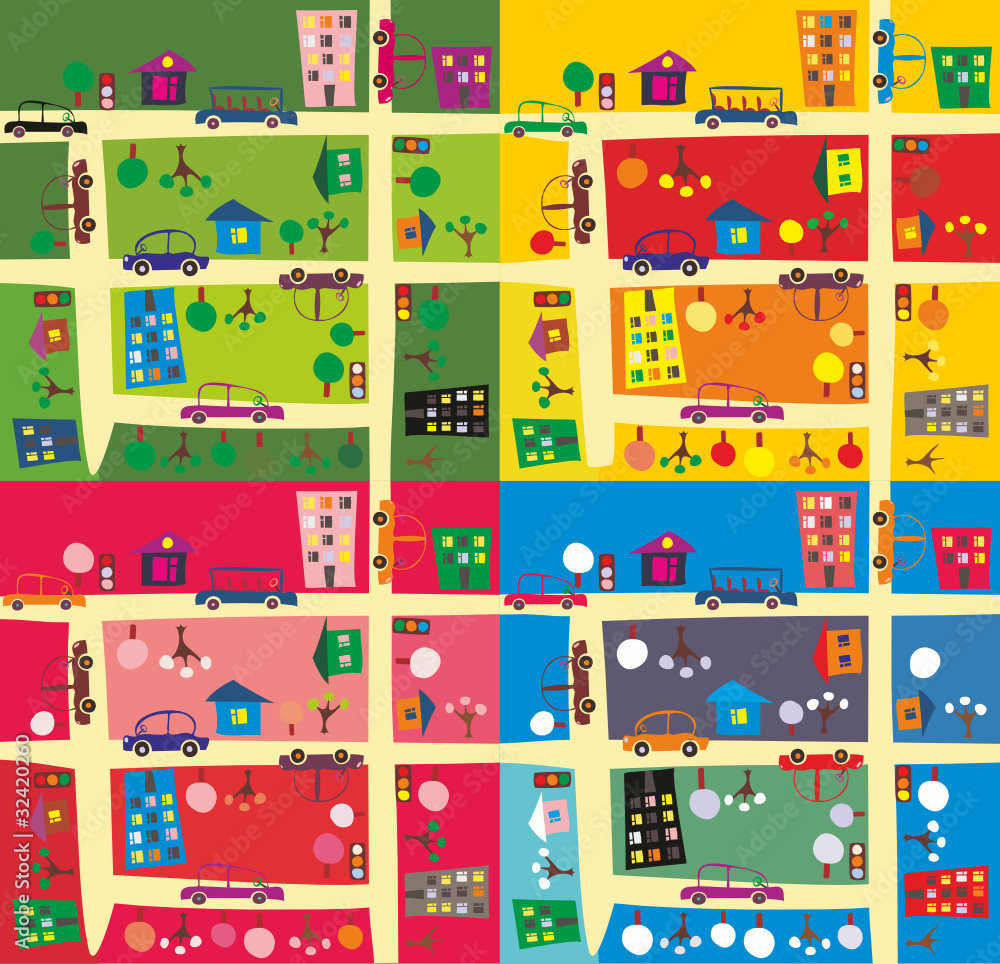 the same street/ 4 seasons the same street/ 4 seasons