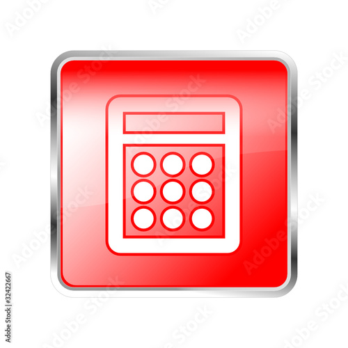 Button Rechner rot