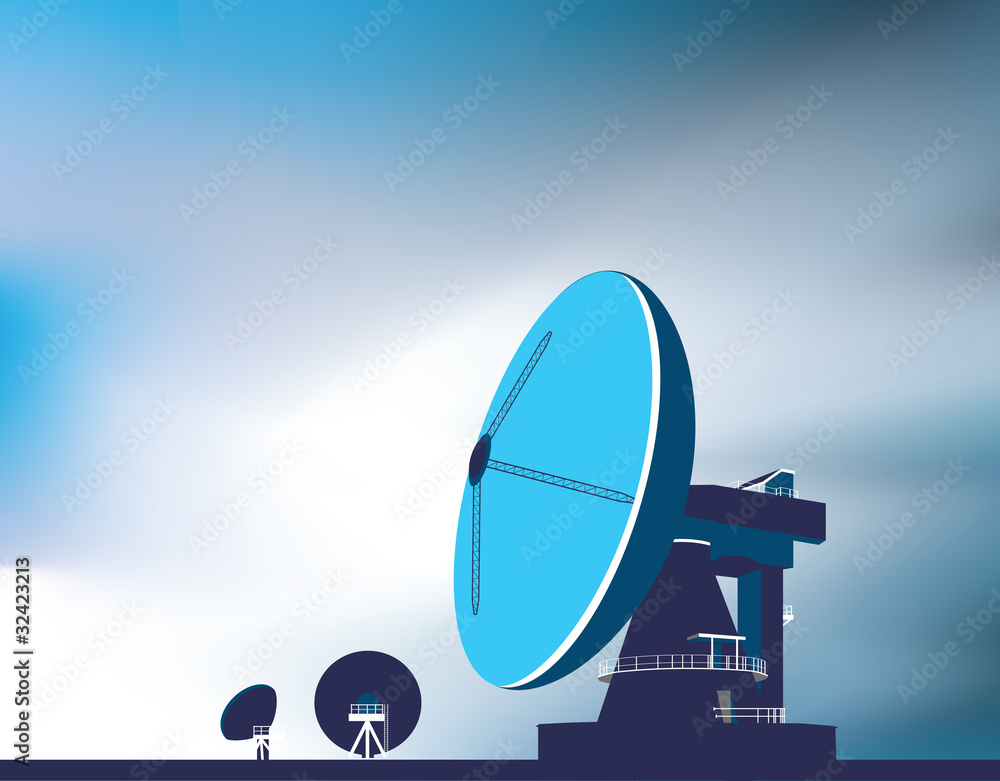 satellite communication dishes