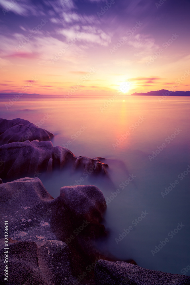 Coucher de soleil tropical