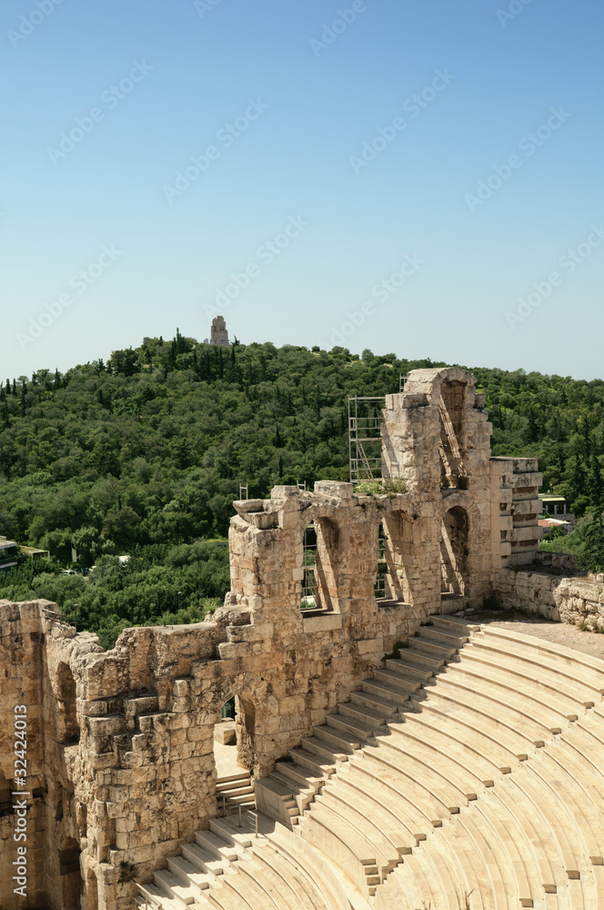 The Theater of Herod Atticus in Athens, Greece