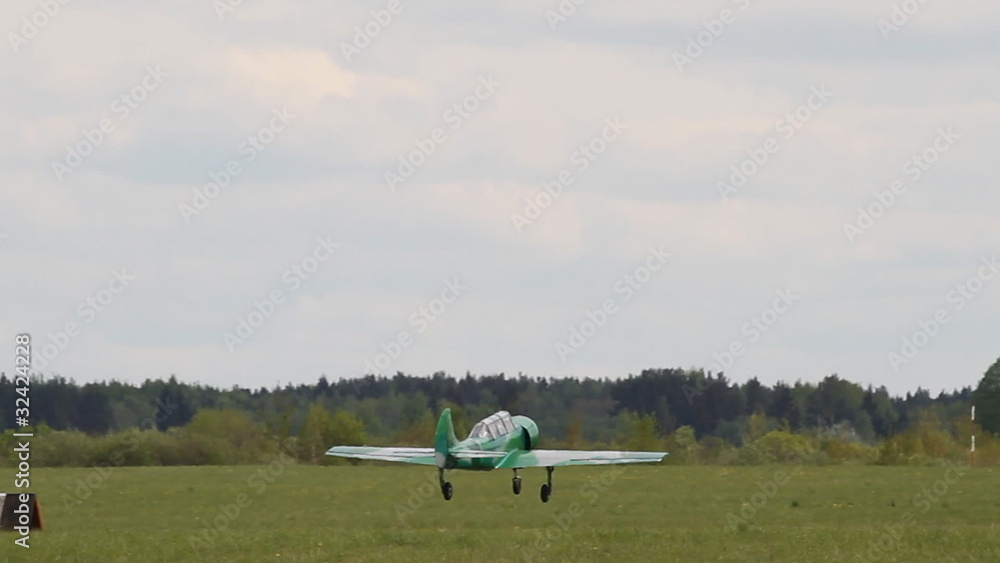 Light plane soars into the sky Light plane soars into the sky