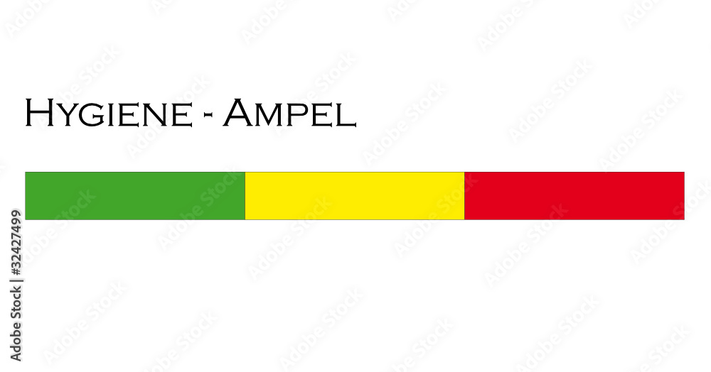 Obraz premium Hygiene-Ampel