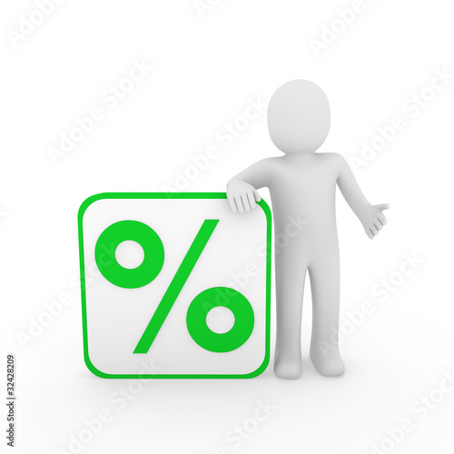 3d man sale percentage green