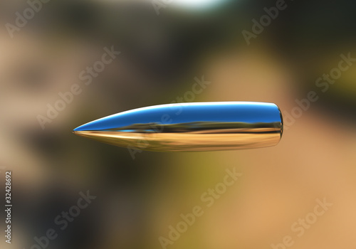Vászonkép Silver bullet in flight