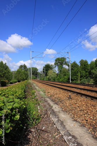 catenary of a railway track