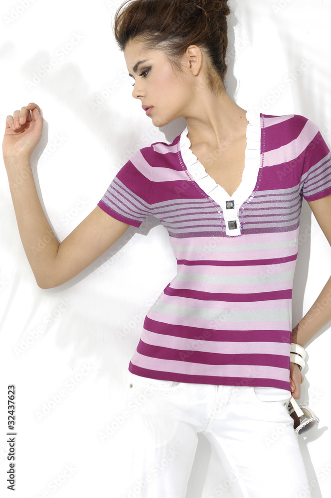 Dynamic image of a beautiful woman shot in studio Dynamic image of a beautiful woman shot in studio