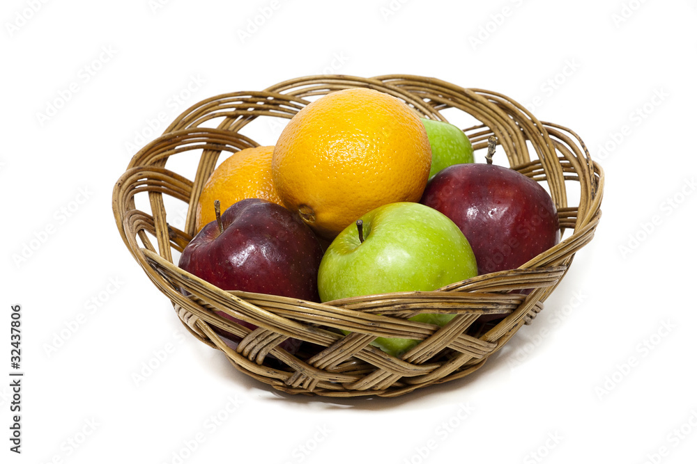 A colorful fruit basket