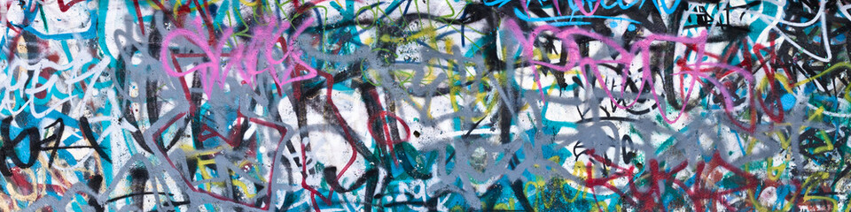 Papier peint photo Graffiti Fond graffiti rue coloré expressif  © JanMika