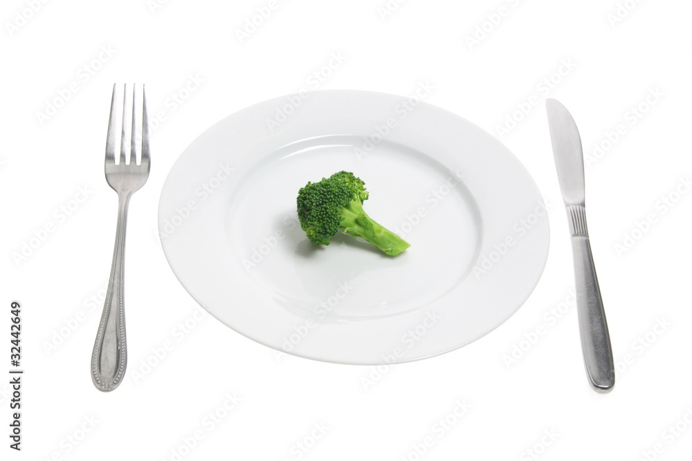 Plate with Broccoli Plate with Broccoli